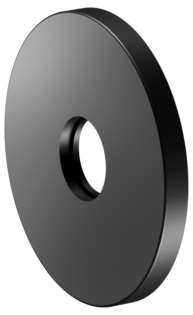 Настенная розетка круглая для излива для ванны и соединения-вывода для шланга KEUCO IXMO 59545 370091 105 мм, чёрный матовый