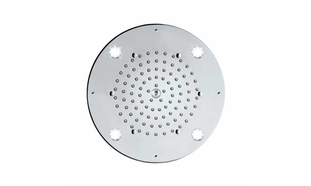 Верхний душ Bossini Oki Flat Light I00724 Хром с LED подсветкой