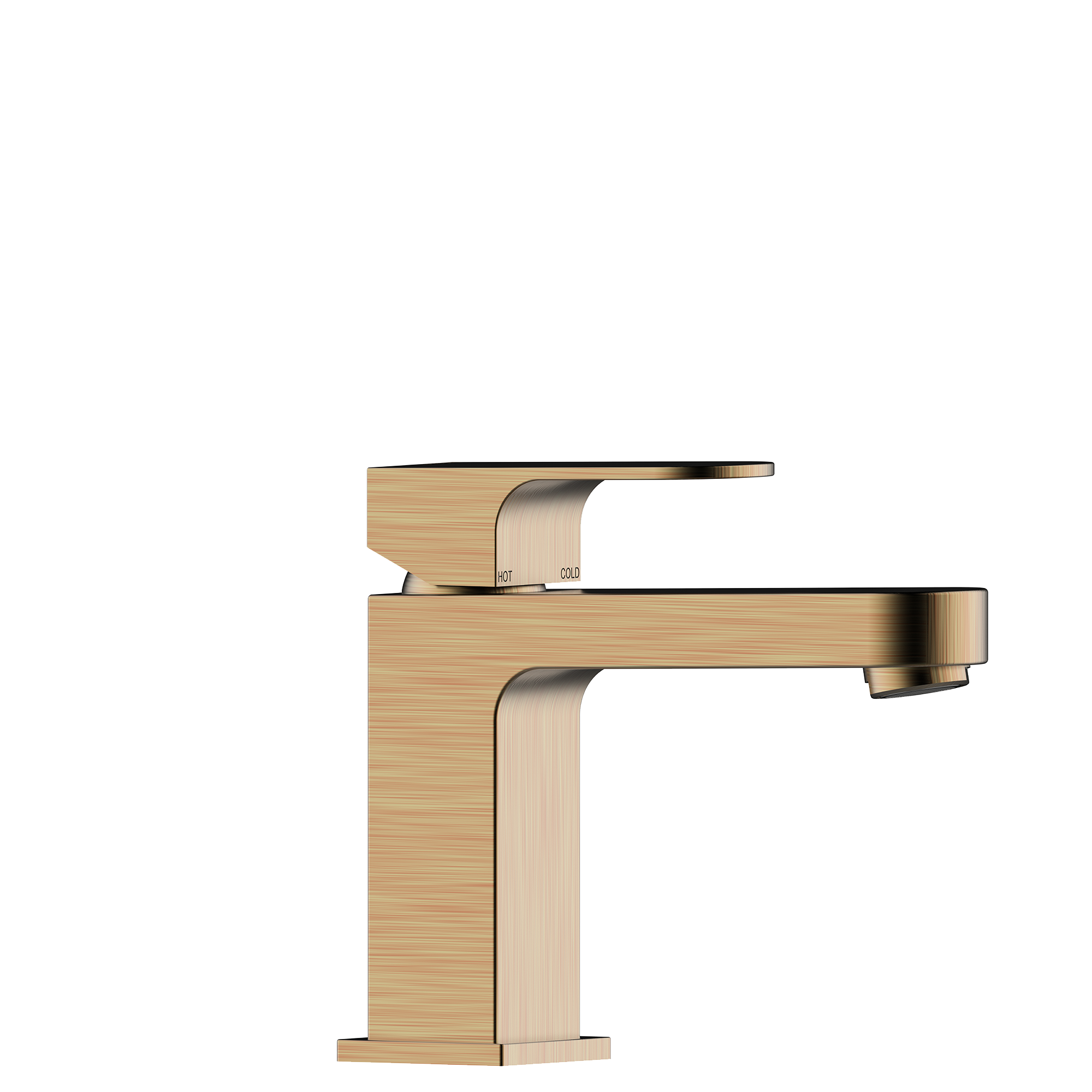 Однорычажный смеситель для раковины BOSSINI GILLO Z00704.022 с донным клапаном, цвет Античная бронза