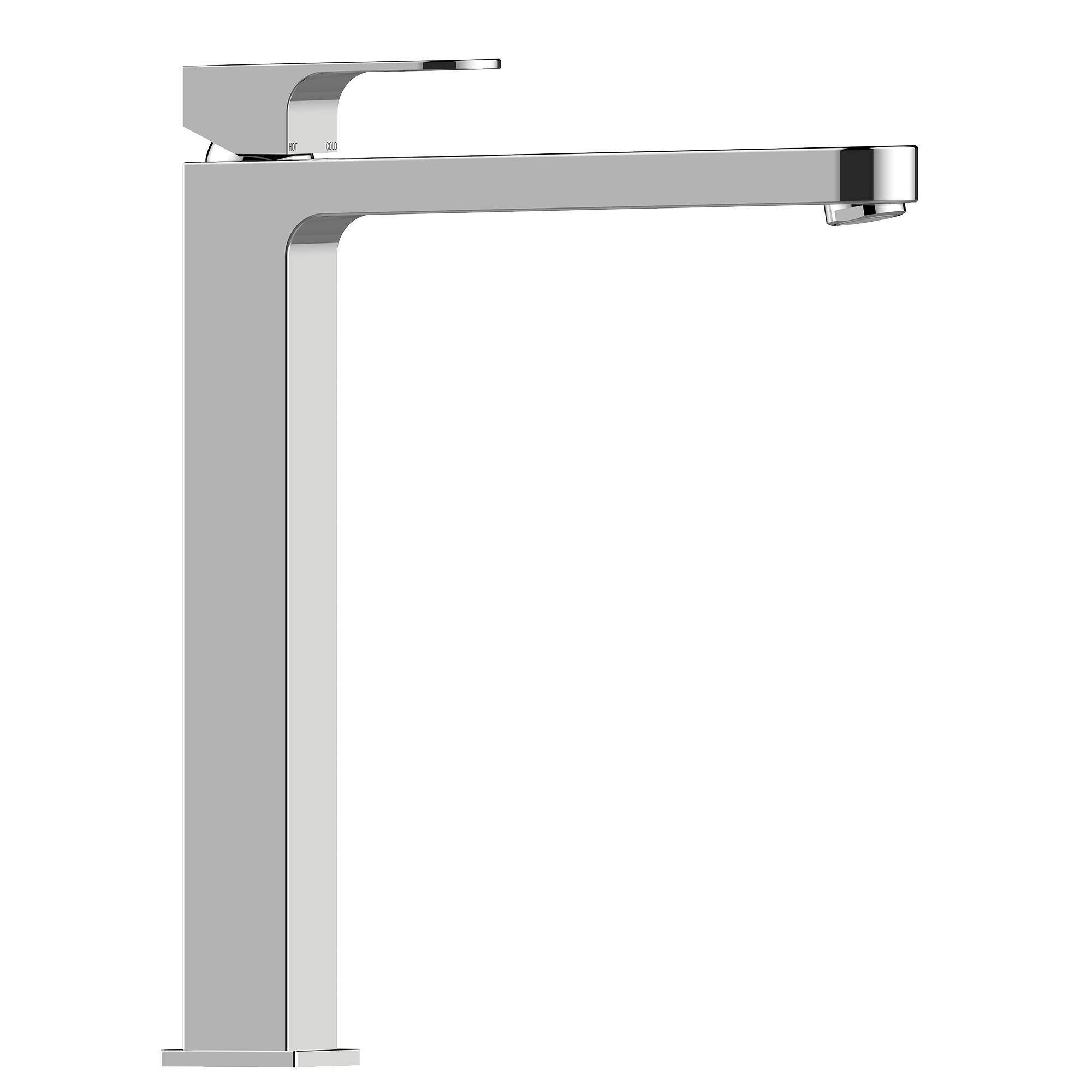 Высокий однорычажный смеситель для раковины BOSSINI GILLO Z00706.030 с донным клапаном, цвет Хром
