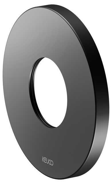 Настенная розетка круглая для термостата KEUCO 59553 370091 105 мм, чёрный матовый