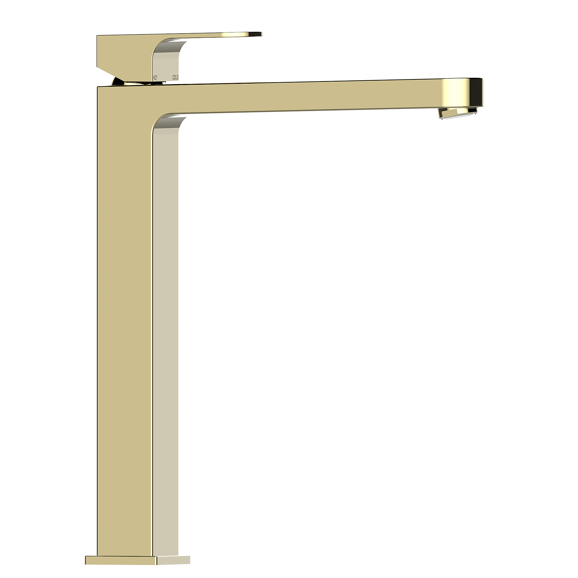 Высокий однорычажный смеситель для раковины BOSSINI GILLO Z00706.022 с донным клапаном, цвет Античная бронза
