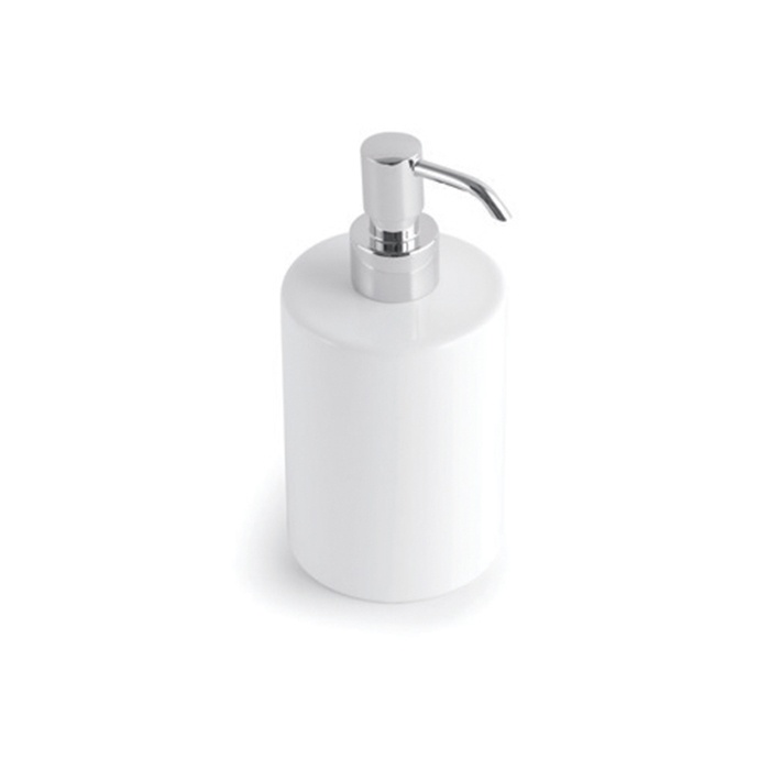 Дозатор для жидкого мыла настольный BERTOCCI LE CERAMICHE 123 4602 0000 180 мм, белый/хром (изделие снято с производства)