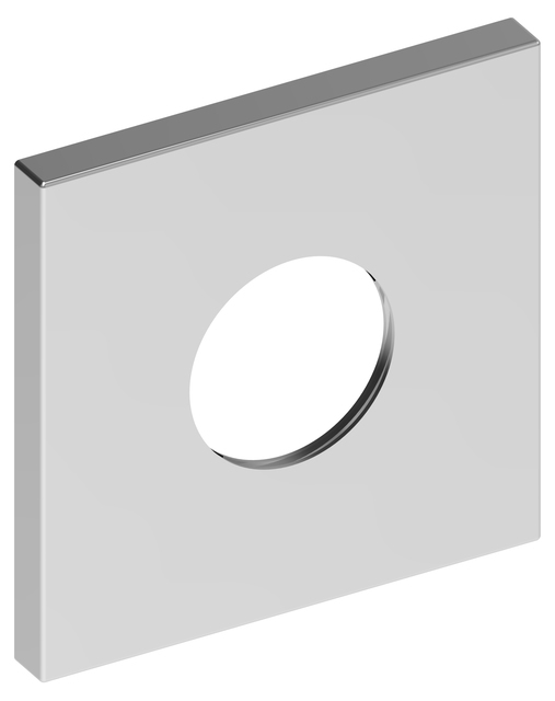 Настенная розетка квадратная для термостата KEUCO 59553 010092 105 мм, хром