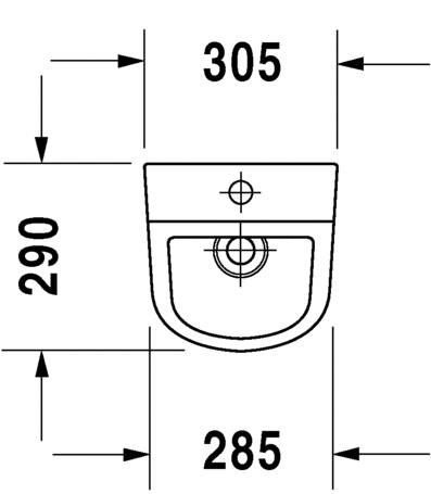 Писсуар подвесной Duravit D-Code 0828300007 с "мушкой", с креплением, c подачей воды сверху, белый 