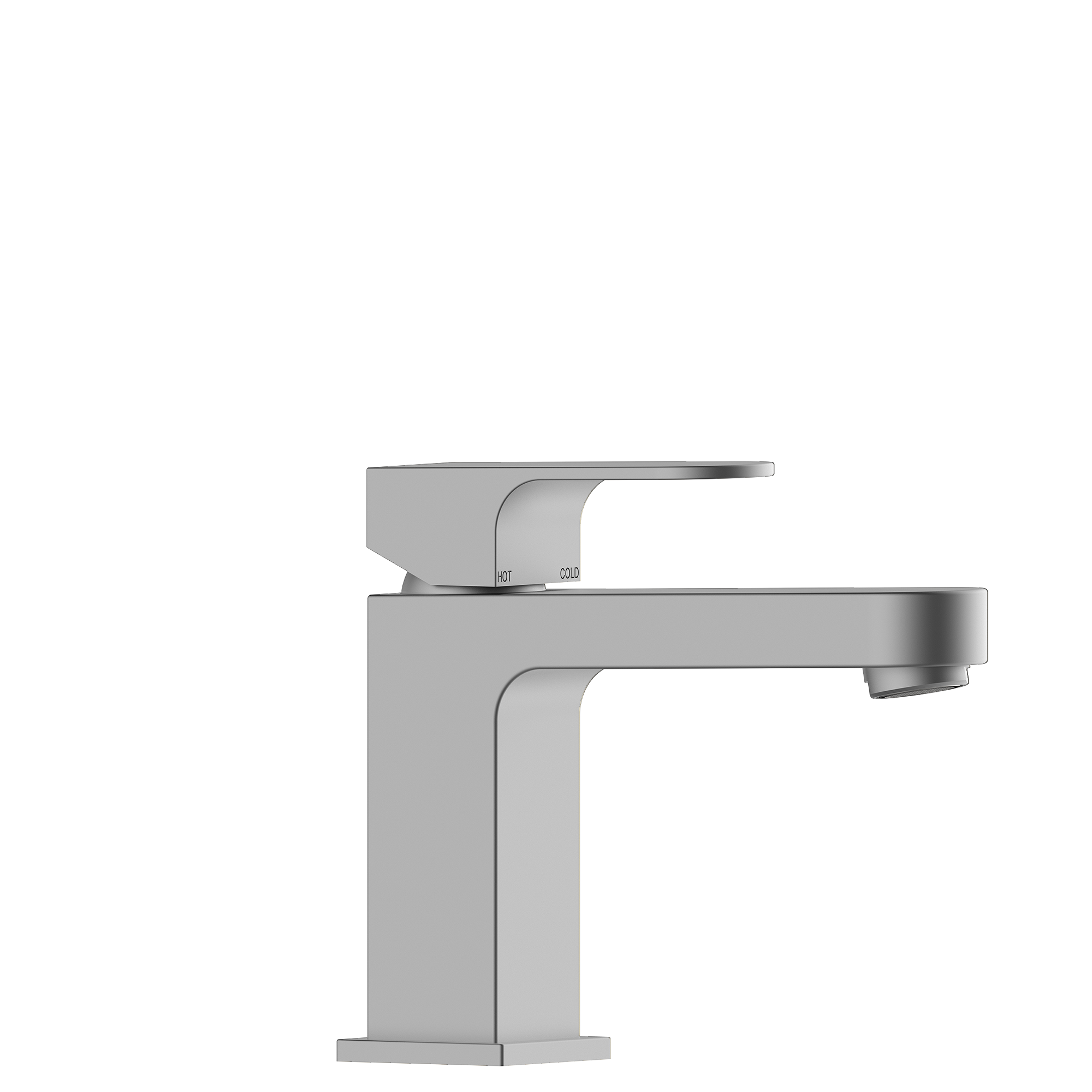 Однорычажный смеситель для раковины BOSSINI GILLO Z00704.094 с донным клапаном, цвет Шлифованный никель