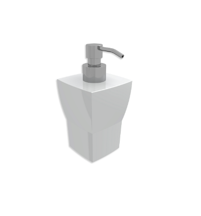 Дозатор для жидкого мыла керамический BERTOCCI GRACE 142 7728 0000 Белый/Хром