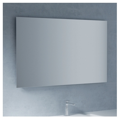Зеркало прямоугольное с LED подсветкой BMT GALAXY 801404100010/801999000030    1000х729х30 мм