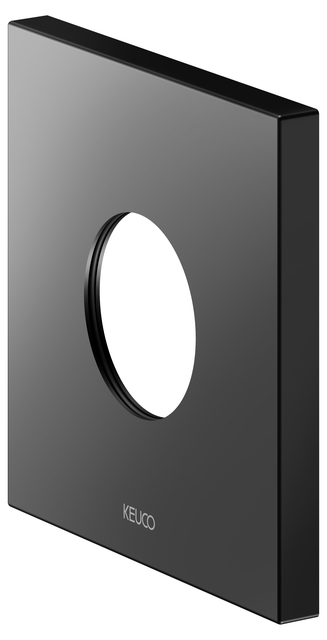 Настенная розетка квадратная для термостата KEUCO IXMO 59553 370092 105 мм, чёрный матовый