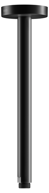 Держатель для верхнего душа потолочный KEUCO Universal 51689 370300 300 мм, с круглой розеткой, чёрный матовый